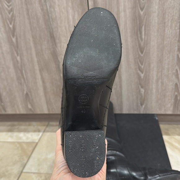 Chanel calf leather boots with cc logo in the back size 40 - Picture 4 of 7